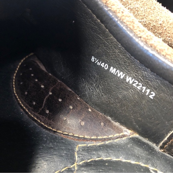 Born Shoes Womens 8.5 M Melissa Low top Sneaker Brown Leather Lace Up. - Picture 4 of 13